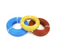 Fil de thermocouple blindé isolé en PTFE K/T/J Type 2 noyaux, câble haute température 0.3/0.5mm 1 pièce(Blue K Type,5m-0.5mm)