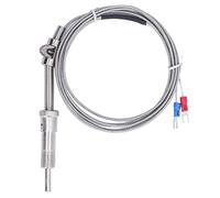 Fil de thermocouple Kuuleyn de type T, thermocouple avec écrou, capteur de température à sonde à vis de type K, transducteur de thermocouple à poignée droite 0 à 800 ℃ WRNT