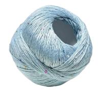 Fil de Tricot Soie-Coton 100g, Fil avec Paillettes, Absorbant la Transpiration, Résistant à la Chaleur, Doux pour la Peau, Idéal pour Vêtements, Accessoires de Tricot et Crochet (Type 02)