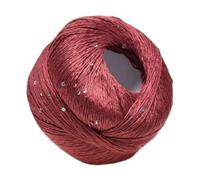 Fil de Tricot Soie-Coton 100g, Fil avec Paillettes, Absorbant la Transpiration, Résistant à la Chaleur, Doux pour la Peau, Idéal pour Vêtements, Accessoires de Tricot et Crochet (Type 14)