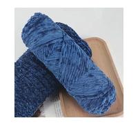 Fil de velours doux Chenille 95g, mélange laine à tricoter, Crochet, écharpe, manteau, couverture et chapeau faits la main(ROYAL BLUE)