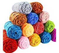 Fil de velours doux en Chenille, mélange de laine tricotée au Crochet, écharpe faite à la main, manteau, couverture et chapeau pour bébé, 95g light gray