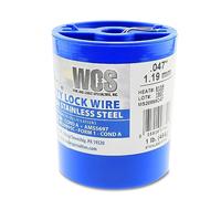 Fil de verrouillage, T302/304 en acier inoxydable, NASM20995, MS20995C, ASTM A580 Cond A, AMS5697.047 po (1,19 mm), 1 lb (0,45 kg) Boîte distributrice, env. 51 m