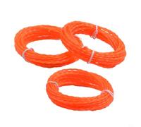 Fil Débroussailleuse 2,4mm Compatible pour ego Multi-Têtes Fil | Nylon pour durable, torsadé pour pro, 4, longueur, diamètre 2,4mm, lot de 3 pièces