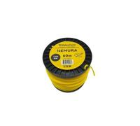 Nemura Fil Débroussailleuse Carré Ø: 3,00mm, L: 60m - Compatible avec d'autres Marques - Haute durabilité - Qualité Professionnelle - Marque Française