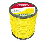 Fil débroussailleuse Carré Nylon Jaune ø2.4mm/225m Oregon 69-415-Y Fil de coupe simple et efficace : nylon de haute qualité pour une