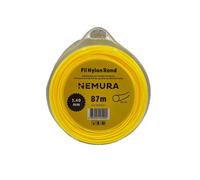 Nemura Fil Débroussailleuse Rond Ø: 2,40mm, L: 87m - Compatible avec d'autres marques - Haute durabilité - Qualité professionnelle - Marque Française