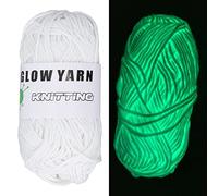 Fil d'échappement brillant - fil au crochet doux lumineux, absorbe les rayons et s'éclaircit la nuit, sueur respirante - évasion pour les vêtements et accessoires de bébé, durable (type 1)