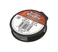 Beadalon Feu de forêt 0,20 mm, résistance à la Rupture : 5,5 kg, Noir, 18 m
