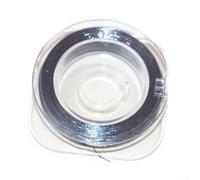Fil d'emballage de canne à pêche pour ligne tressée - 50 m - Fibre de polyester tissée multicouche 300D ou 500D (300D gris)