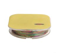 Fil d'emballage de canne à pêche pour ligne tressée - 50 m - Fibre de polyester tissée multicouche 300D ou 500D (500D coloré A)