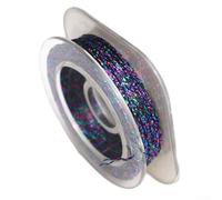 Fil d'emballage de canne à pêche pour ligne tressée - 50 m - Fibre de polyester tissée multicouche 300D ou 500D (500D coloré F)