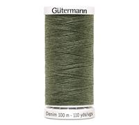 Unbekannt 700160-9025 Gutermann Fil Denim Vert Militaire 100 m, Polyester, Set Pièces