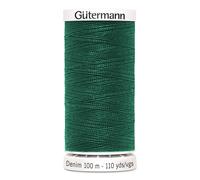 Gutermann 700160-8075 Fil de jean Vert bouteille 100 m x 100 m