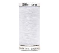 Unbekannt 700160-1005 Gutermann Fil Denim Blanc Brillant 100 m, Polyester, Set Pièces