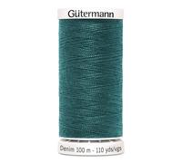 Gutermann 700160-7735 Fil de denim, vert d'eau 100 m, 100 m