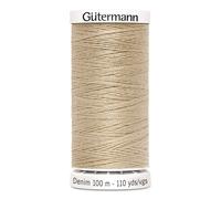 Unbekannt 700160-2795 Gutermann Fil Denim Écru 100 m, Polyester, Beige, Set Pièces
