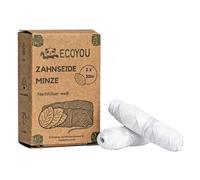 Fil dentaire avec charbon actif en bambou - Menthe Set de recharge blanc