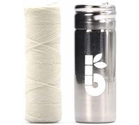 Fil Dentaire En Soie, Cire De Candelilla Sans Plastique, Menthe, Blanc, 50 M