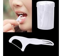 Fil Dentaire Jetable À Double Extrémité, 50 Pièces/Lot, Cure Dents, Hygiène Buccale, Brosse Interdentaire, Nettoyage Des Dents Ca