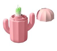Fil Dentaire Nettoyant Pour Piercing D'Oreille Fil Nettoyant For Perçage Des Oreilles, Avec Étui De Rangement Cactus, Ficelle Jetable For Nettoyer Les Trous D'oreille(Pink,240 pieces)