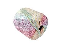 Fil dentelle coloré teint en sections n° 3, 200 g, for tricoter à la main, crocheter des pulls, des châles et des chapeaux(Dazzling Colors)