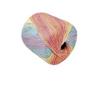 Fil dentelle coloré teint en sections n° 3, 200 g, for tricoter à la main, crocheter des pulls, des châles et des chapeaux(Rain Rainbow)