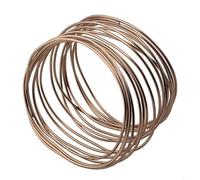 Fil d'entraînement pour bonsaï pour sécuriser et diriger les membres pendant les phases de développement, anodisé pour réduire l'abrasion des écorces et une plus longue durée de vie (1 pièce marron)