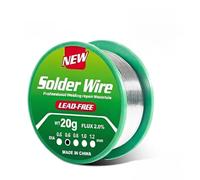 Fil d'Étain à Souder sans Plomb 0,6mm, 20g Étain de Soudure avec Noyau de Colophane et Flux, Sn99.3/Cu0.7 pour Réparation Électronique et Bricolage de Précision