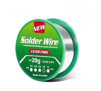 Fil d'Étain à Souder sans Plomb 1,0 mm, 20g Étain de Soudure avec Noyau de Colophane Sn99.3 Cu0.7 pour Réparation Électronique et Bricolage, Haute Conductivité et Fusion Rapide