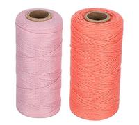 Fil d'extension, Aiguille et Fil à Coudre 2 Pièces Fil de Machine à Broder 8/4 Fil de Chaîne Tissage Carpe Ture Coton Filage 250 Mètres pour Rubans Tapis Couvertures