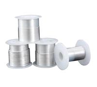 Fil d'indium - Options de diamètre 0,5 mm, 1,5 mm, 2,5 mm - 5 m, 2 m, 1 m de longueur for l'électronique et la soudure, 1 pièce(1.5mmx2m)