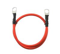 Fil d'inverseur de Silicone de câble de Batterie de Puissance de 8 6 4 3 0 AWG avec l'anneau de cosse de M6 M8 M10(Red 4 AWG,M10-M10,20cm-0.65ft)