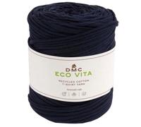 Fil DMC coton recyclé Eco Vita - T-Shirt - 390 - Bleu foncé - 450 g - 100 m