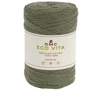 Fil DMC coton recyclé Eco Vita - Tape Yarn - 128 - Kaki - 250 g - 120 m