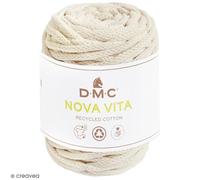 Fil DMC coton recyclé Nova Vita 12 - Macramé, Crochet, Tricot - 250 g soit 55 mètres Crème