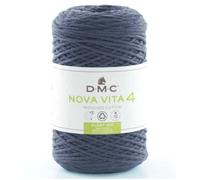 Fil DMC coton recyclé Nova Vita 4 - DMC - Jean Foncé - 250 g - Macramé - Crochet