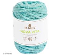 Fil DMC - Nova Vita 12 - Coton Recyclé - 250 g - 55 mètres - Vert Layette