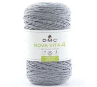 Fil DMC - Nova Vita 4 - Coton Recyclé - 250 g - Gris Clair - Macramé, Crochet, Tricot