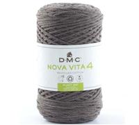 DMC Garn – Fil coton Eco Vita 4 – Coton recyclé, étiquettes à planter – 250 g / 200 m – 112 Marron