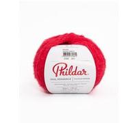 Phildar - Pelote de Laine Phil Romance - Laine à Crocheter et à Tricoter - 100% POLYAMIDE - Aiguille n°4 - Couleur ROUGE