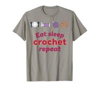 Fil Eat Sleep Crochet Repeat Funny Crochet Lover Lover T-Shirt