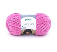 Fil Effet Velour Funny - Grundl - 100 Gr - Oeko-Tex 10 Rose Rose