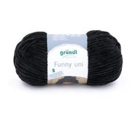 Fil Effet Velour Funny - Grundl - 100 Gr - Oeko-Tex 17 Noir Noir