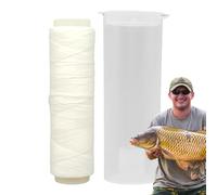 Fil Élastique de Pêche en Mer - Fil à Ligaturer pour Appâts | Ligne de Pêche Invisible en Nylon | Haute Résistance et Élasticité pour Surfcasting, Bobine de 200m / 0.2mm Indispensable pour la Pêches
