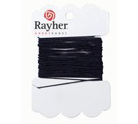 Rayher Fil élastique Noir à 0 6 mm Carte 5 m