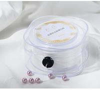 Fil élastique pour bijoux, cordon élastique, fil de perles transparent, fil de nylon invisible de 0,8 mm, fil résistant à la déchirure, bracelet en caoutchouc, compatible avec une boîte rotative