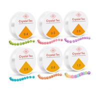 Fil Elastique pour Bracele 6 Rouleaux Elastique pour Bracelet 0.4mm 0,5mm 0.6mm 0.8mm 1mm Transparen Fil pour Bracelet Perle, Fil Nylon pour Bracelets Bijoux en Perles Bricolage