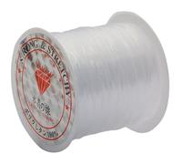 Fil Elastique pour Bracelet Plastique Transparent cristallin 0,2-0,8 mm - Non Extensible for Accessoires de Bijoux Faits Main(0.7mm About 12m)