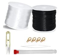 Fil Élastique Transparent Fil De Perles Élastique 2psc Chaîne De Fil Invisible Transparent 1mm Fil pour Bracelets Artisanat Perles pour Fabrication De Bracelets Perle Bijoux Artisanatpourdécoration